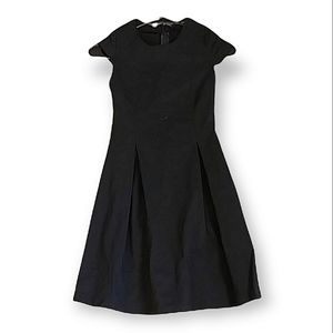 Girl's Fit and Flare Black Skater Dress